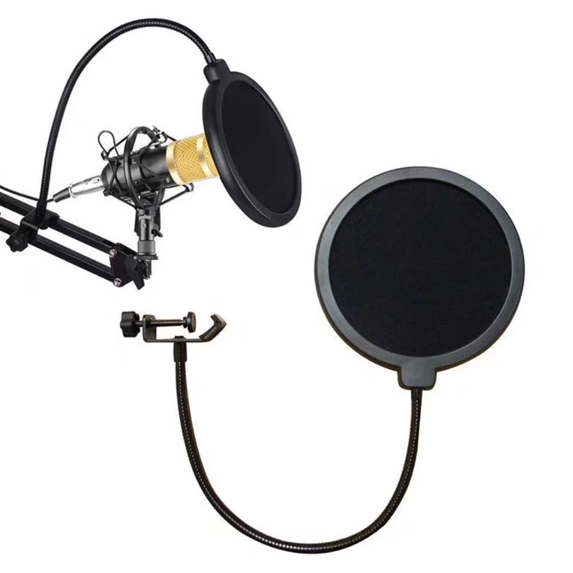 Recording Pop Filter - VIKEFON Mikrofon Aksesuarları Metal PoP Filtresi