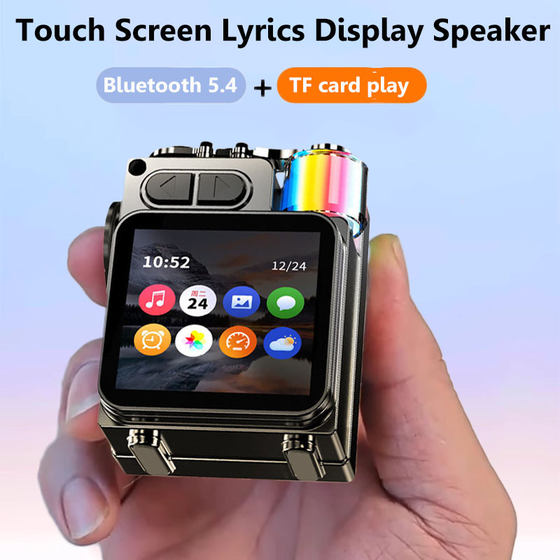 Audio Music Player App - Akıllı Dokunmatik Ekran Bluetooth Hoparlör Mini