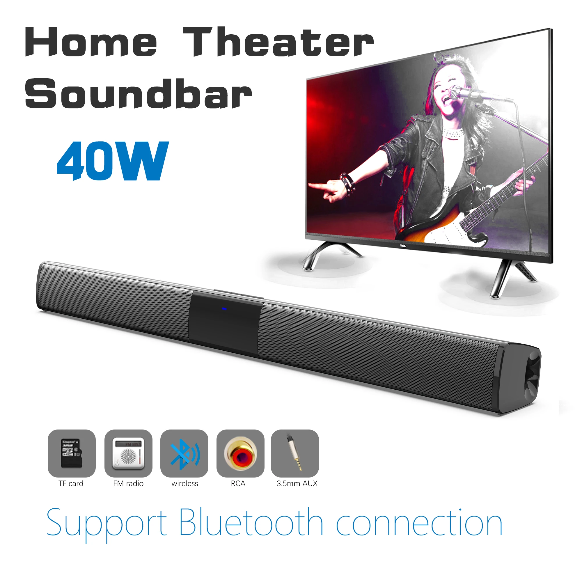 Audio Music System For Home - TV bilgisayar için 40W yüksek güç