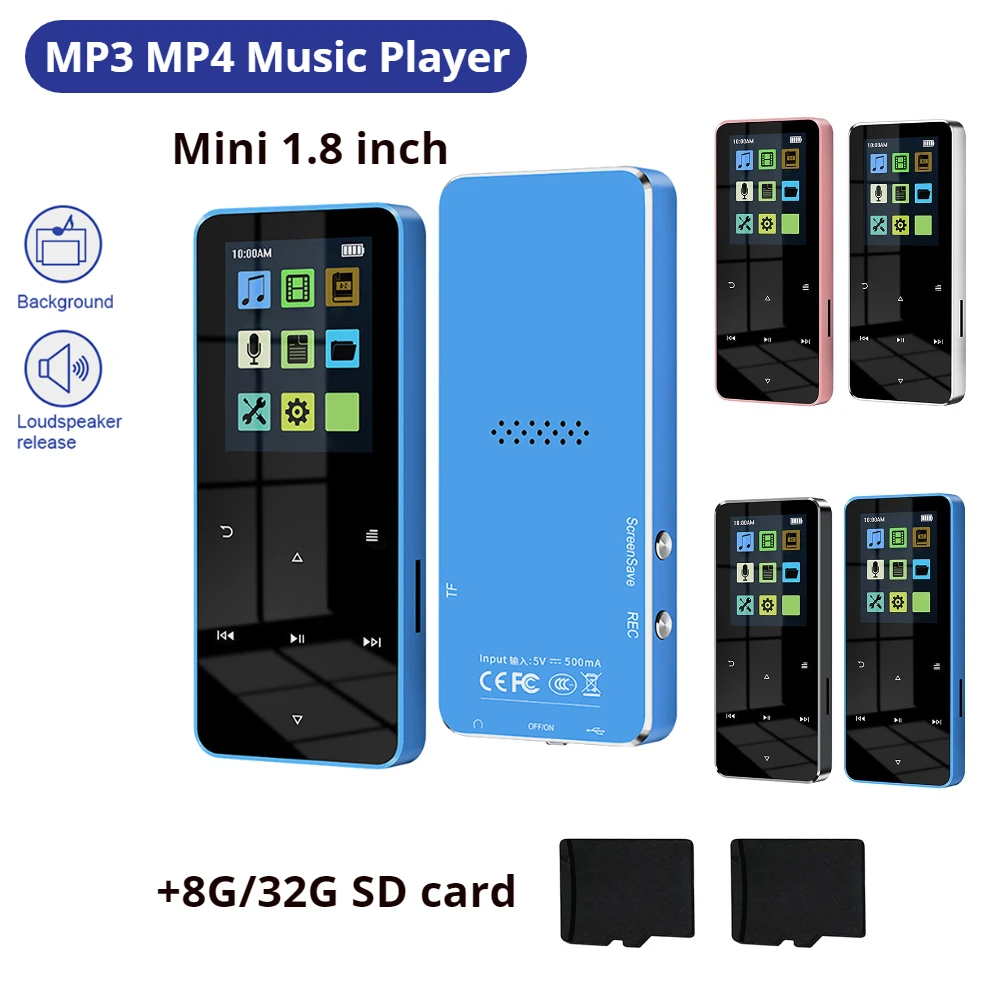 Audio Music Recorder - Mini 1.8 inç Metal Dokunmatik MP3