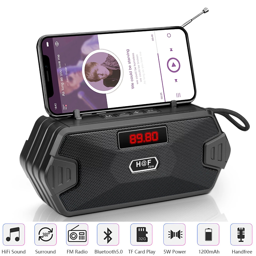 Audio Music System For Home - Bas Hifi Açık Hava Taşınabilir Aux