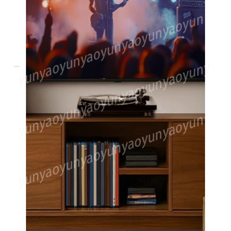 Audio Music System For Home - Bluetooth Plak Çalar Dahili Hoparlörler Modern