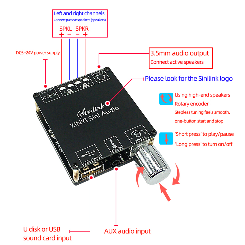 2*50W Bluetooth 5.0 Güç Amplif - Audio Music Player App incelemesi ve fiyatı