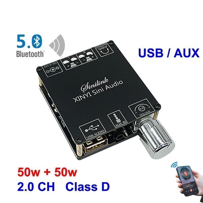 2*50W Bluetooth5.0Güç Amplifik - Audio Music Player App incelemesi ve fiyatı