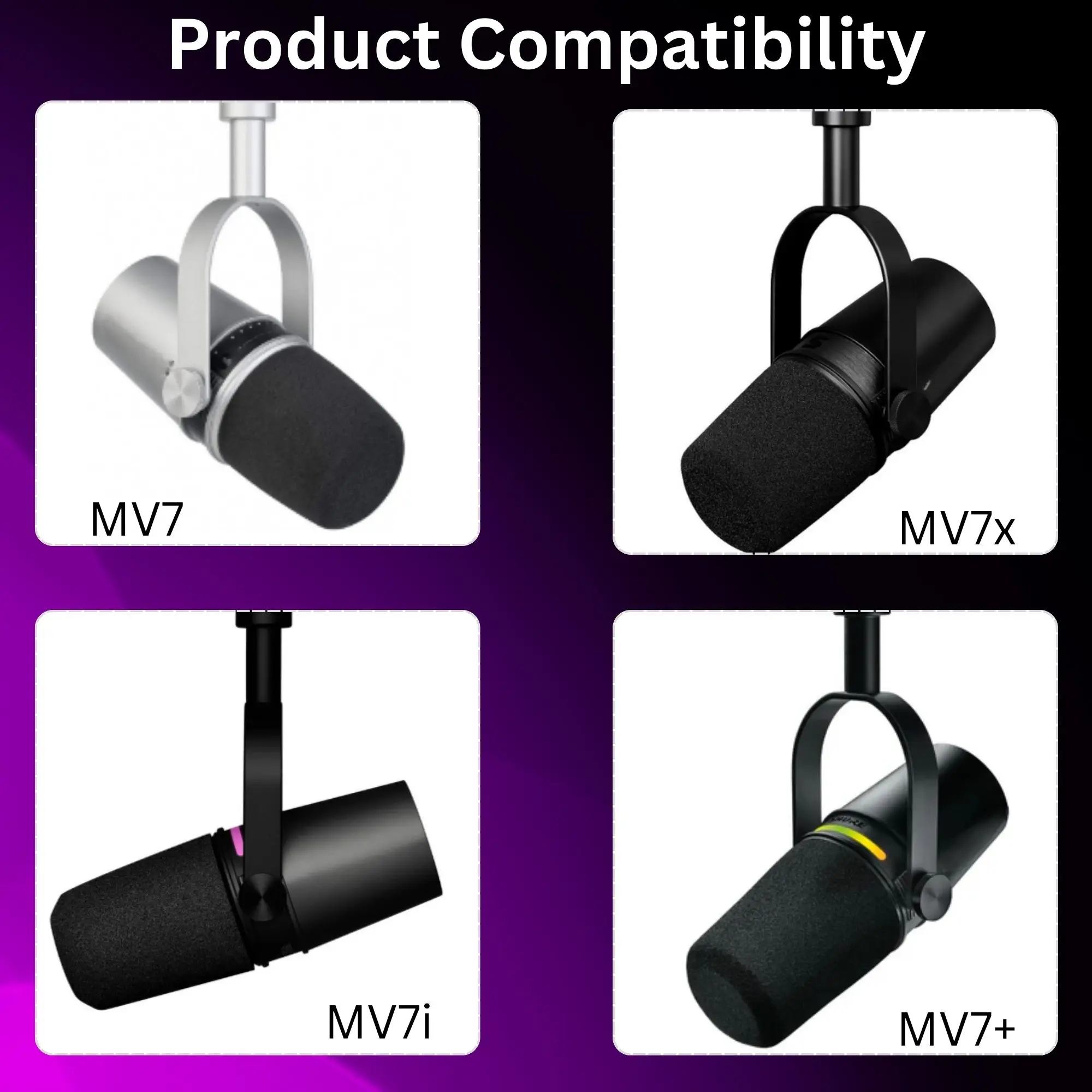 Shure MV7, MV7i, MV7+, MV7X Mi - Recording Pop Filter incelemesi ve fiyatı